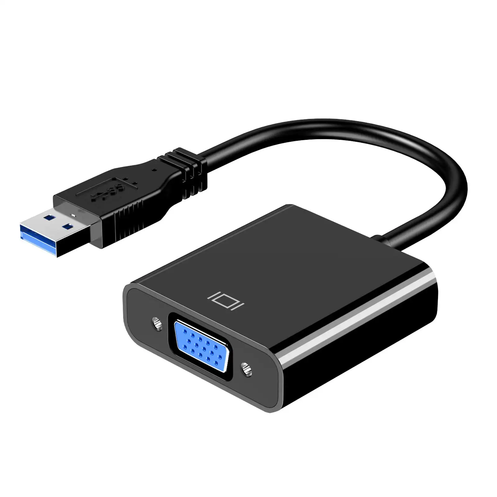 Adaptador USB 3,0 a VGA, convertidor de pantalla con Audio para PC, transmisión en vivo, Cable USB a VGA, gran oferta