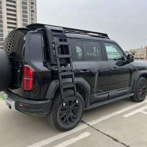 Nouveau design Kits de carrosserie automobile de haute qualité <span class=keywords><strong>Garde</strong></span> en aluminium Échelle pliante noire pour BYD Leopard 5 Échelle pliante - Product Image 6