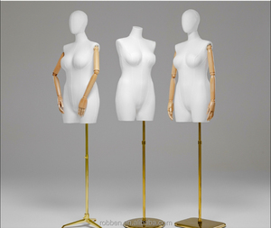 <span class=keywords><strong>Mannequin</strong></span> de vitrine pour <span class=keywords><strong>femme</strong></span> corpulente, <span class=keywords><strong>taille</strong></span> plus, blanc, en PP, partie supérieure du corps - Product Image 1
