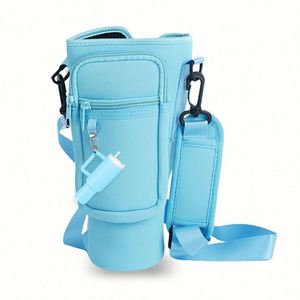 Al por mayor: Soporte de neopreno para vaso de 40 oz con correa, bonito llavero para taza y accesorios de tela para bares - Product Image 4