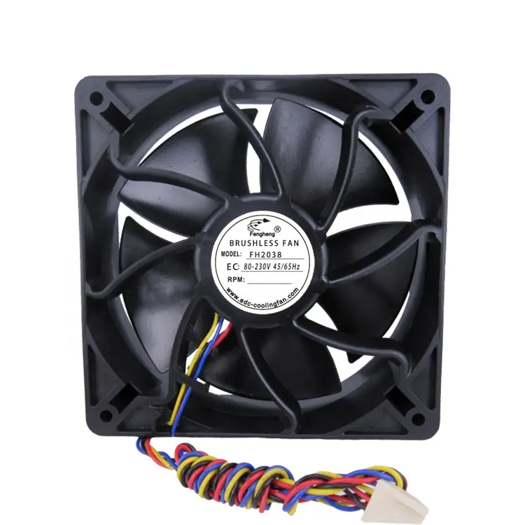 Fengheng Metal aluminum frame material 120x120x38mm 12038 12V 24V 48V PWM brushless DC EC axial fan