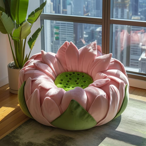 โซฟาผ้ากำมะหยี่สีชมพู รุ่นล็อตัส ให้ความรู้สึกอบอุ่นสบาย เหมาะสำหรับห้องพักหรูหรา กว้างขวาง นั่งเล่นผ่อนคลายได้อย่างสบาย  เฟอร์นิเจอร์ห้องนั่งเล่น - Product Image 5