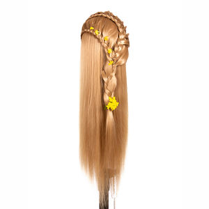 Tête d'entrainement professionnelle à Long cheveux et épais, Mannequin pour pratique de la coiffure et du <span class=keywords><strong>maquillage</strong></span>, collection 613 # - Product Image 3
