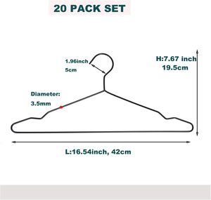 ไม้แขวนเสื้อสแตนเลสคุณภาพสูงแบบขายส่ง พร้อมคุณสมบัติป้องกันการลื่น - Product Image 3