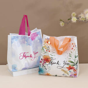 Gracias Bolsas Mailer Marca Reciclable HDPE Bolsas de compras de plástico Mango de longitud de mano para ropa y zapatos Calcetines Uso al por menor - Product Image 3