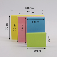 Fluorescent 3x3 coloré papier écriture tablette Promotion pas cher mémo bloc-notes école fournitures de bureau auto-adhésif Notes autocollantes