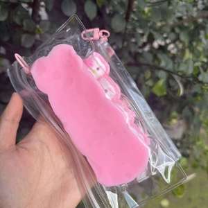 Porte-clés mignons et kawaii en forme de chaton, jouets souples anti-stress avec breloques nœud pour sacs - Product Image 4
