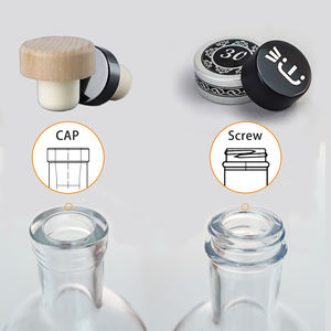 Botol minuman keras kaca bening gradien kustom 700ml 1000ml <span class=keywords><strong>750ml</strong></span> 500ml ml gabus botol roh untuk wiski Vodka Rum Tequila - Product Image 2