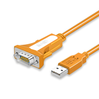 Adaptateur de puce FTDI RS232 direct d'usine câble pilote série DB9 vers USB pour Modem de données vert Win/MacOS/Linux pour registre de caissier