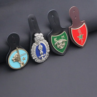 Badges métalliques personnalisés, broches en émail, épaulettes avec badge commémoratif en cuir, médailles