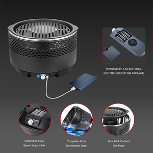 <span class=keywords><strong>Barbecue</strong></span> à <span class=keywords><strong>gaz</strong></span> coréen moderne de qualité supérieure sans fumée, avec bouton de réglage, montage facile, design pliable en <span class=keywords><strong>acier</strong></span> inoxydable, électronique - Product Image 2