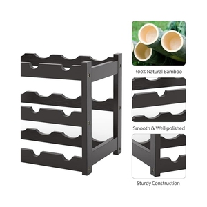 Porte-bouteilles à vin personnalisé de haute qualité, Amérique, 48 bouteilles, porte-bouteilles à vin modulaire premium, <span class=keywords><strong>cube</strong></span> <span class=keywords><strong>empilable</strong></span>, porte-bouteilles à vin mural en <span class=keywords><strong>bois</strong></span> - Product Image 6