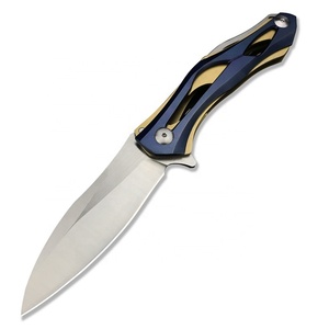 Cuchillo de bolsillo para caza al aire libre con hoja de 3.54 pulgadas 8Cr13Mov, cuchillo plegable EDC 8Cr13Mov para camping, cuchillo para camping al aire libre DIY OEM. - Product Image 1
