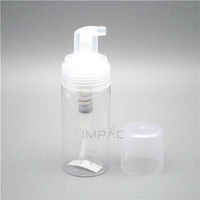 Flacon en plastique pour nettoyant visage cosmétique PET avec pompe mousse, emballage pour savon liquide 120ml 4oz