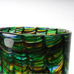 Jarrón de Flores Secas para Decoración de Dormitorio, Regalo, Jarrones de Vidrio Verde Murano, Jarrones de Vidrio Hidropónico de Boca Ancha y Coloridos - Product Image 4