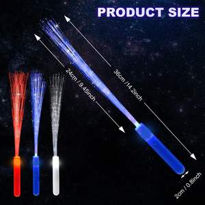 Bastoncini luminosi lampeggianti-bacchette magiche in fibra ottica decorazioni natalizie in plastica festa perfetta favorisce forniture per feste promozionali - Product Image 4