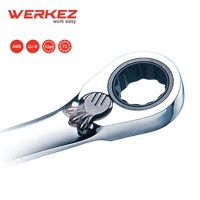 Juego de Llaves Combinadas Reversibles de 72 Dientes, Grado Industrial, Marca Taiwanesa, Cr-V, 13 mm, Cromadas Trivalentes
