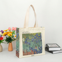 Sac fourre-tout en lin religieux |   Sac fourre-tout à bandoulière en toile réutilisable grande capacité avec fermeture éclair pour femme, idéal pour un usage quotidien