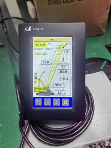 टच स्क्रीन फुली सेंसर के साथ JL-5000 सुरक्षित लोड पल संकेतक के साथ क्रॉलर क्रेन के लिए पवन गति का पता - Product Image 4