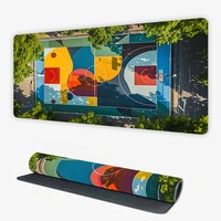 Terrain de basket coloré élégant PC tapis de souris de jeu Gamer tapis Teclado tapis ergonomique tapis ordinateur portable bureau tapis 900X400