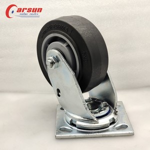 Rodas Giratórias Personalizáveis OEM em Ferro, Nylon e Aço Inoxidável, Rodas de Borracha Termoplástica TPR de Alta Resistência de 4/5/6/8 Polegadas - Product Image 4
