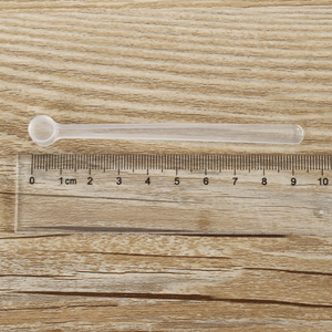 0.25ml 일회용 0.25CC 화이트 클리어 플랫 보튼 롱 핸들 플라스틱 스푼 제한 소금 스푼 95mm 분말 측정 스쿱 - Product Image 5