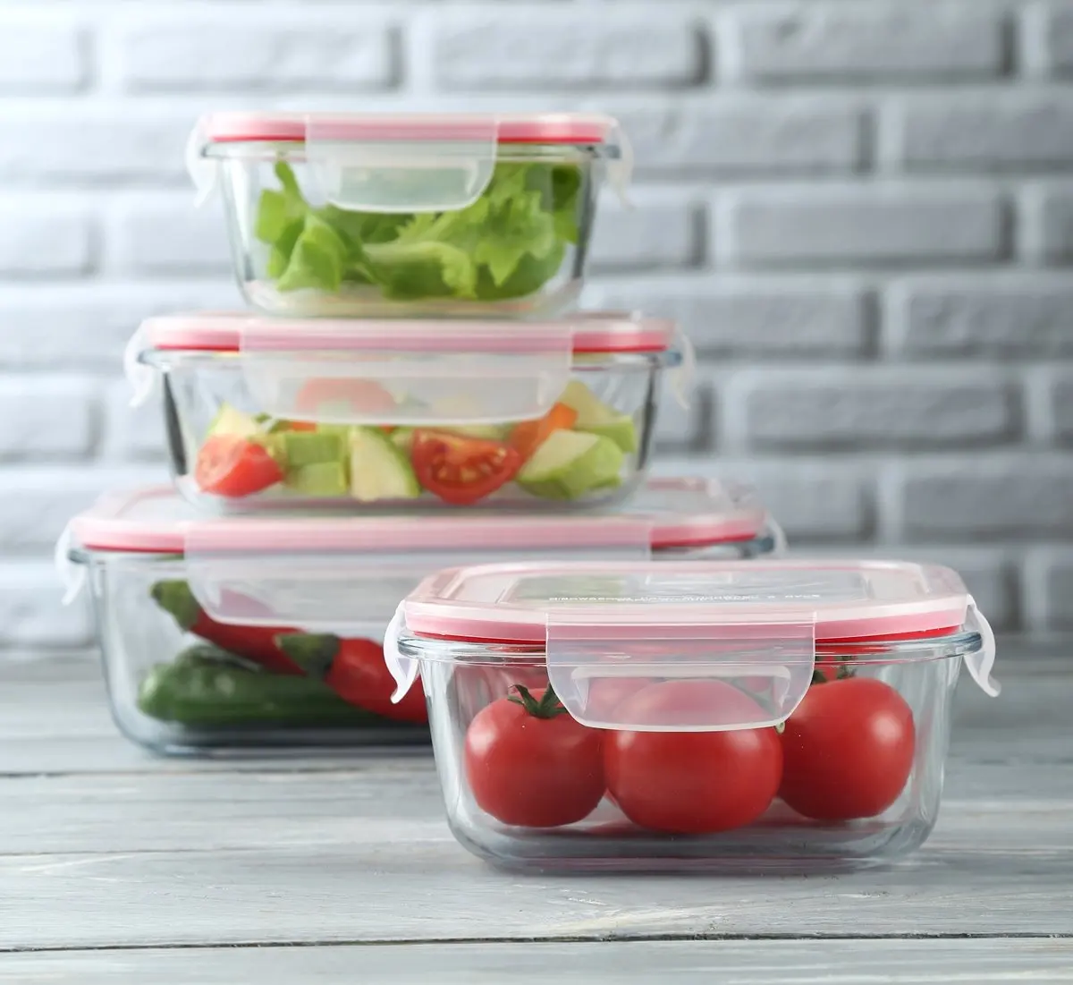 Boîte à lunch en verre borosilicate, ml, conteneurs alimentaires, stockage des aliments de cuisine avec couvercle en plastique