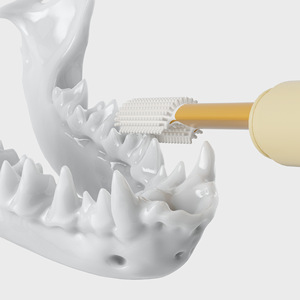 Cepillo de dientes multifuncional para mascotas, cepillo de dientes de silicona para perros, juego de pasta de dientes para gatos, elimina el mal aliento, se puede usar en ambos lados - Product Image 3