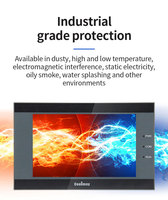 Controlador lógico programable Hmi de 5 pulgadas, pantalla táctil HMI PLC, todo en uno