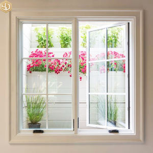 Fenêtre à battants en treillis français blanc à double vitrage, à ouverture battante, pour villa, cuisine - Product Image 5