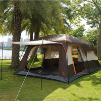 Vente en gros Tentes de camping de luxe 5-8 personnes pour les voyages, grande tente de luxe extérieure pliante pour la plage à ouverture rapide pour les événements