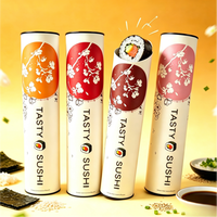 Article Viral TK : Tube à Sushi en Carton Alimentaire Stratifié Personnalisé pour Omakase – Boîte Cylindrique Jetable en Papier