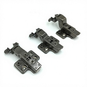 Charnières à clipser dissimulées réglables 3D à fermeture amortie pour portes en verre à cadre en acier, pour cuisine et salon - Product Image 1