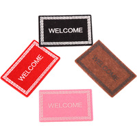 1:12 Style Mini Jouet Maison De Poupée Villa Modèle avec DIY Accessoires Tapis Tapis De Sol Bienvenue Tapis Scène