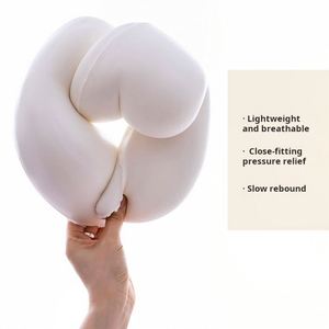 Luxury Velvet Soft Space Memory Foam Neck Solid U-Shape Cervical Healthcare Travel Pillow With Slow Long Head - Product Image 3