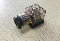 Prise de valve transparente 24V, accessoires de connexion électromagnétique industrielle