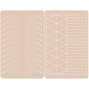 Tatuaje Pmu Práctica Piel Ceja Labios Maquillaje permanente Nano Brow Strokes 1,5 Mm Hoja de silicona Microblading Latex Pad - Product Image 6
