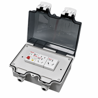 Boîtier de jonction étanche IP65 Type 86 en ABS PC, couvercle de protection anti-éclaboussures pour interrupteur et prise 103x100x170mm