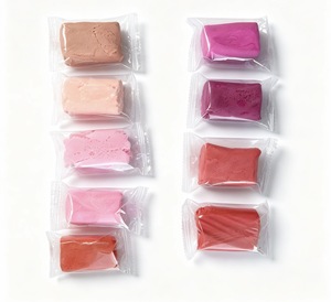 ดินปั้นแห้งเร็ว SIWEI 12 สี 80 กรัม ชุดสำหรับเด็ก - ชุดงานฝีมือเพื่อการศึกษา พร้อมวัสดุโฟมและยาง บรรจุในกล่องลายลูกกวาด - Product Image 3