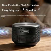 Speaker Nirkabel Tahan Air Konduksi Tulang Baru dengan Subwoofer Resonansi Logam Portabel