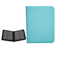 Albums de cartes en PU couleur unie, grande capacité (480 cartes), 12 pochettes, fermeture éclair, pour jeux de société - Vente en gros