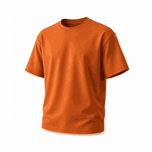 เสื้อยืดคอกลมแขนสั้นผู้ชาย สีเขียวเข้ม ผ้าคอตตอนเจอร์ซีย์ ทรงปกติ สวมใส่สบาย ระบายอากาศได้ดี น้ำหนัก 230 กรัม ผ้าถักทอ - Product Image 3