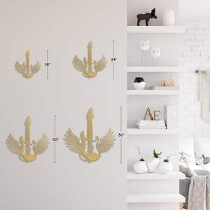 Décoration murale en métal haut de gamme, résistante à la rouille, moderne, à suspendre, pour salon, chambre, espaces commerciaux, montage facile - Product Image 3