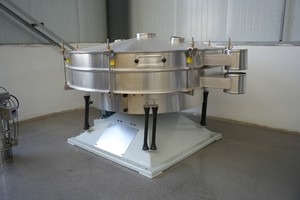 מכונת סינון רטט מסוג טאמבלר עגול, נירוסטה בדרגת מזון, 1000-2600 מ\"מ, להפרדת אבקות - Product Image 2