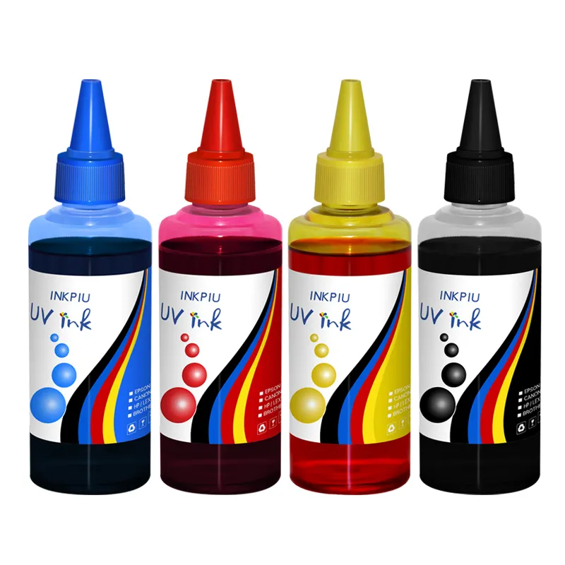Kingjet-tinta de recarga de botella para impresora Epson, 100ML, Hp, canon, Brother, escritorio