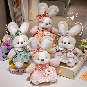 Kawaii Cute Rabbit Dog Maskottchen Plüsch tier Gute Nacht Bestickte Schlaf puppe Geschenk für Freundin - Product Image 3