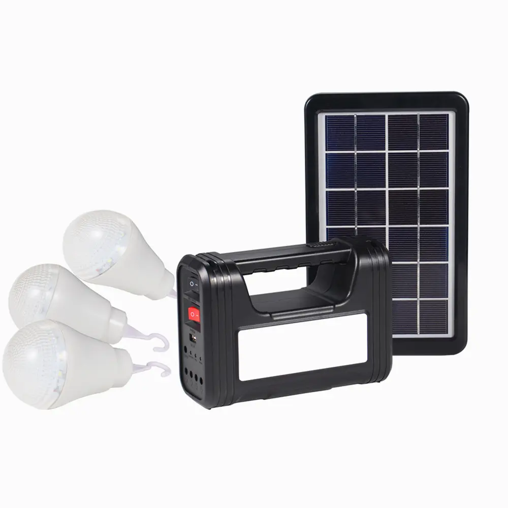 Gd güneş ışıkları çin CROWNSTAR Mini taşınabilir DC LED ışık küçük el feneri güç ev güneş aydınlatma sistemi mini güneş kiti