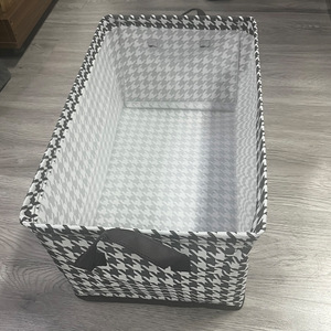 Boîte de rangement pliable en tissu pour vêtements, organisateur avec cadre en acier, pour vêtements et pantalons, boîte de rangement pour armoire - Product Image 5