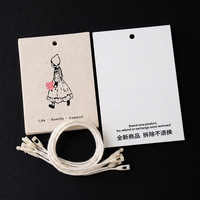 Étiquette de vêtement vintage haut de gamme personnalisée pour femme, en papier cartonné avec logo, pour sacs et chaussures