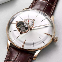 Montre-bracelet mécanique automatique OEM avec logo personnalisé, mouvement NH39, verre saphir bombé, montre de luxe pour homme, montre de cérémonie, fabricants